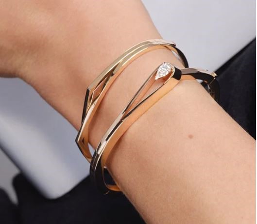 Repossi – Bracelet Serti Inversé en or rose